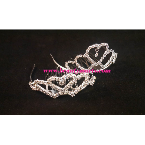 Rhinestone Wedding Mini Tiara 